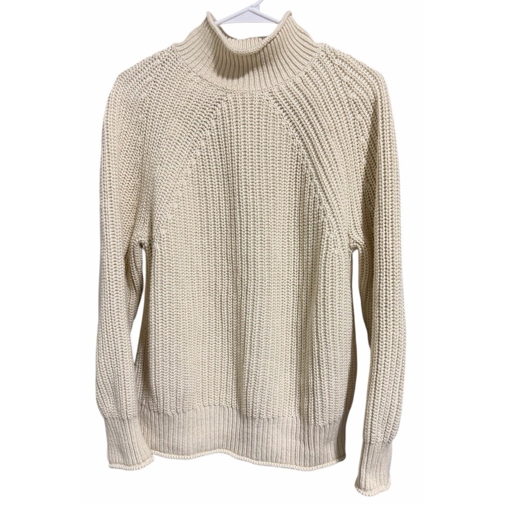 J. Crew Relaxed Rollneck Sweater Linen Women's Size‎ Small